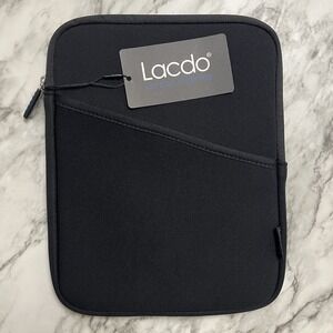 NWT Lacdo 10" Tablet‎ Sleeve Neoprene Padded Cushioned Zipper Closure Pocket